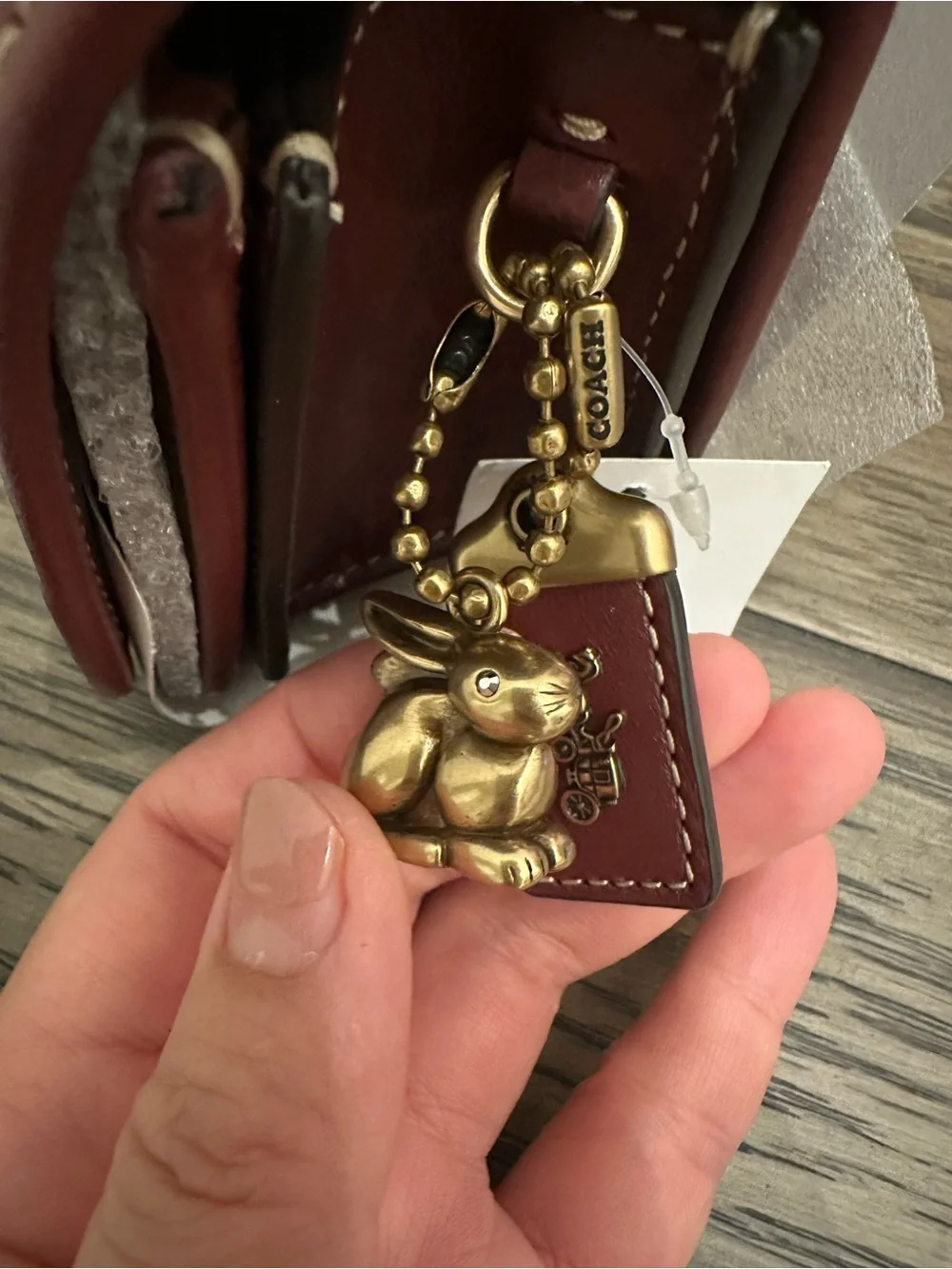 NWT COACH Bandit Crossbody Horse and Carriage and Rabbit Charms CF936